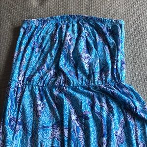 Lilly Pulitzer strapless maxi